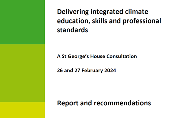 Report published: Professional, Statutory and Regulatory Bodies (PSRBs) and the Climate Emergency